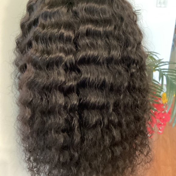 Water Wave Indian Ramy Hair 360 Lace , Preplucked(Color: #1)( NWOT) - Picture 5 of 13